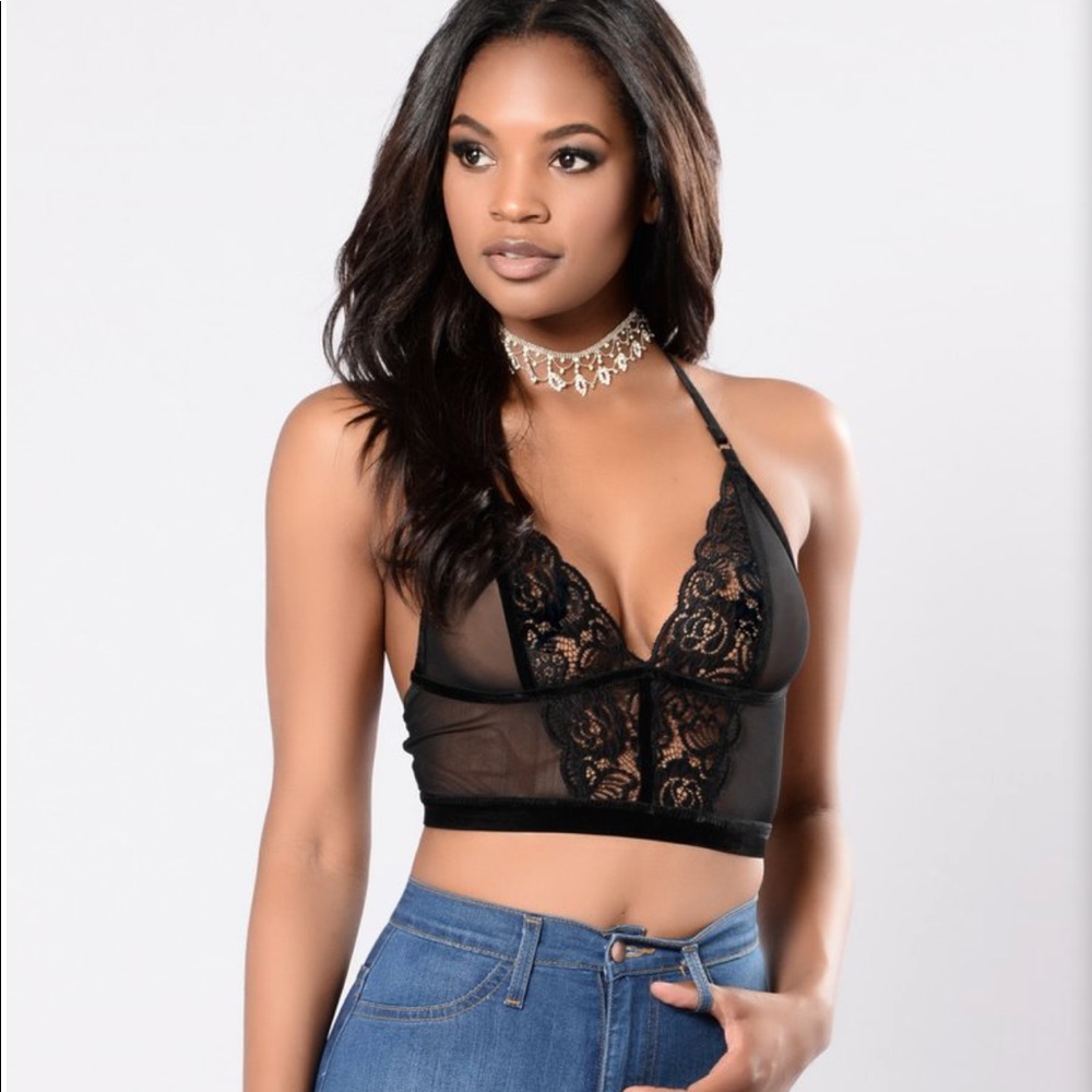 Mesh lace bralette